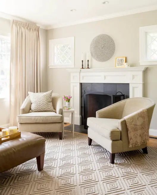 Taupe Living Room Decor & Paint